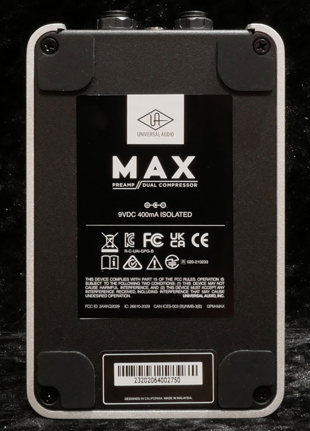 UAFX Max Preamp & Dual Compressor: エフェクター｜三木楽器公式通販