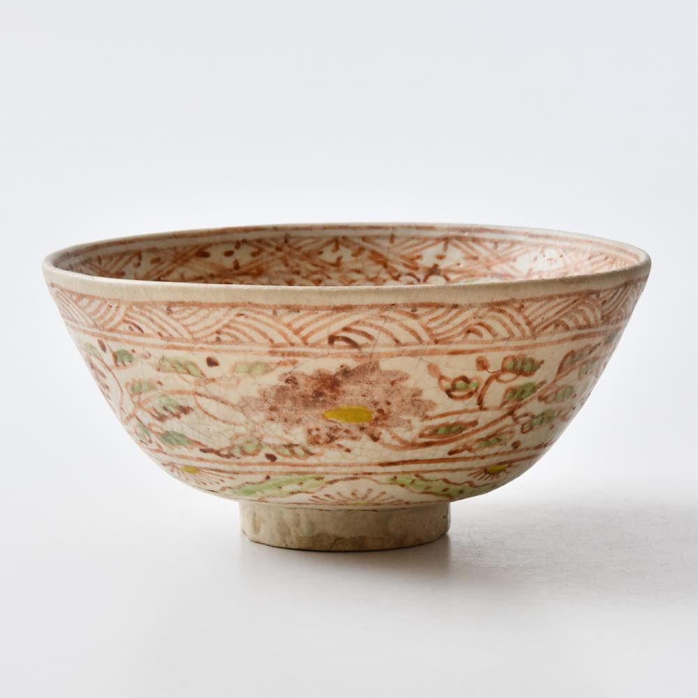 江戸中期 油壺 極上品 大型 オランダ古船 金彩赤絵 大明盛化年 江戸