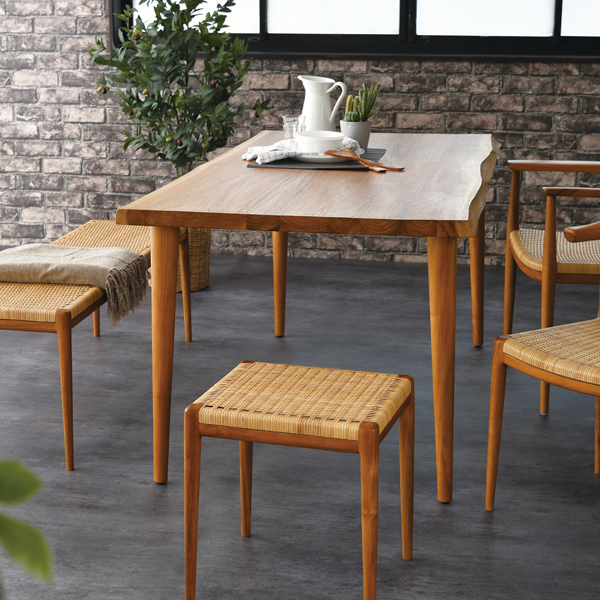 IDENTITY チーク無垢材 ダイニングテーブル 160cm幅 T346WXを激安で