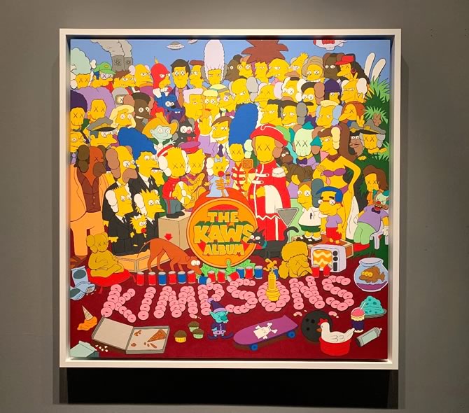 絵画/近代ポップアート/巨匠 /KAWS (カウズ) /インテリアアート/額装品