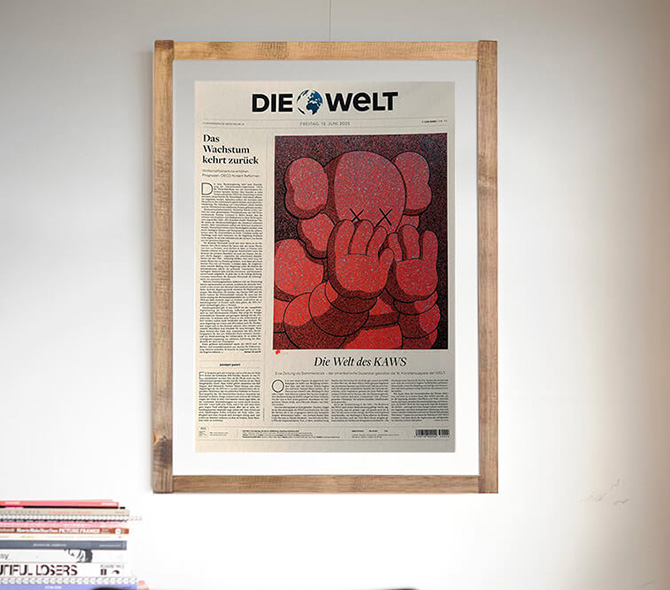 KAWSのシルクスクリーン作品「Die Welt」がご購入いただけます。 ー
