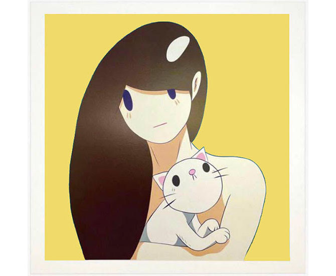 天野タケル 『Venus』複製原画サイン入り NEON GREEN +イラスト集