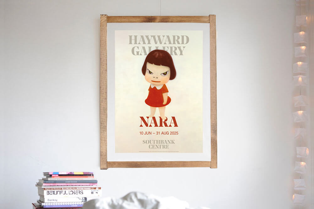 奈良美智 英国大規模回顧展の公式ポスター「Missing in Action」を通販