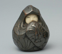 根付(netsuke) 人物 円形 江戸時代 根付(netsuke) 人物 円形 江戸時代