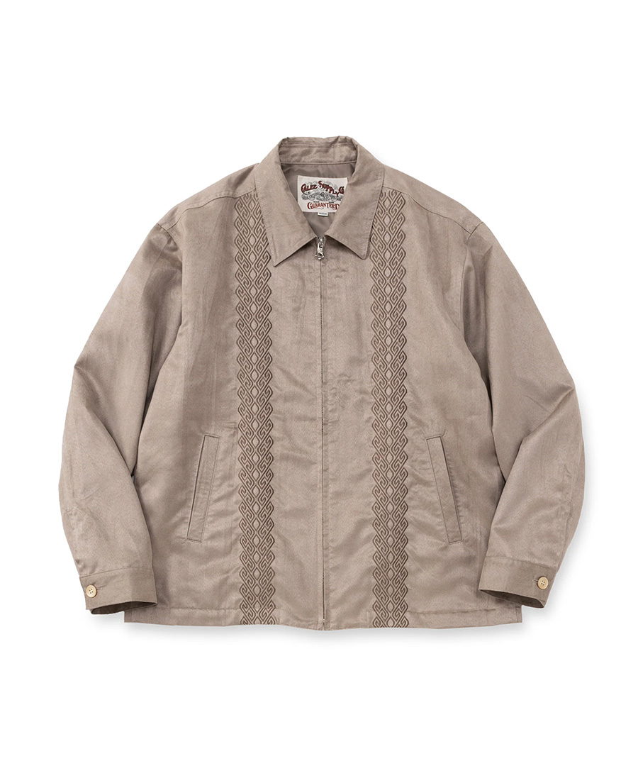 CALEE(キャリー) ジャケット FAUX SUEDE EMBROIDERY SWINGTOP CL