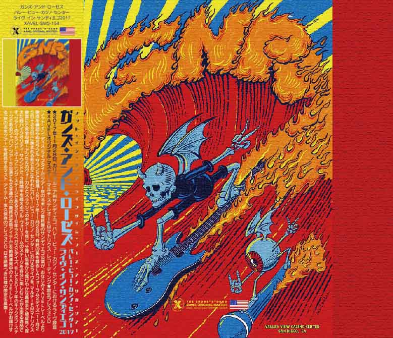 GUNS N' ROSES 2017 リトグラフ 埼玉ゴジラ GUNS N' ROSES 2017