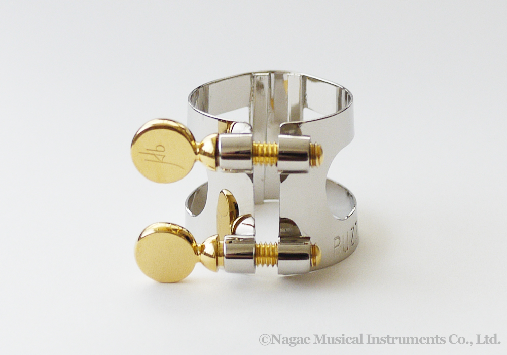 BUZZ B♭クラリネットリガチャー プラチナ PTP R｜ 管楽器専門店 永江楽器
