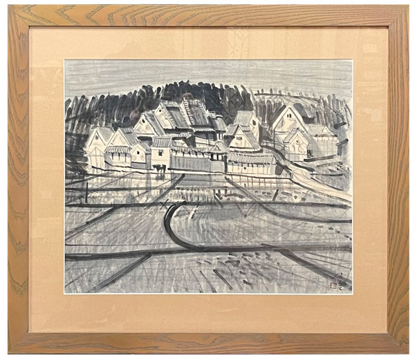 杉本健吉 額装済 散華 杉本健吉「東大寺 散華」 | 山田書店美術部