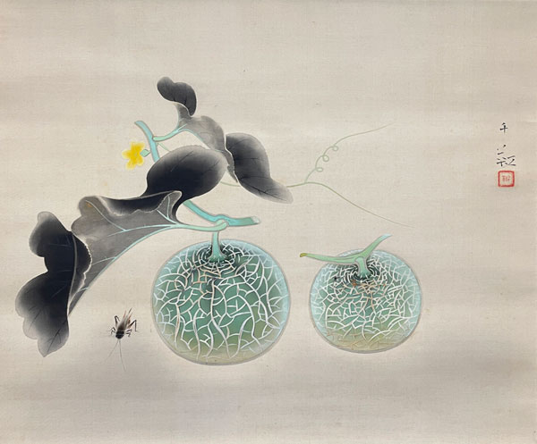 真作/（画）狩野雅信/（賛）狩野晴川院/宝珠画賛/布袋屋掛軸HJ-800 真