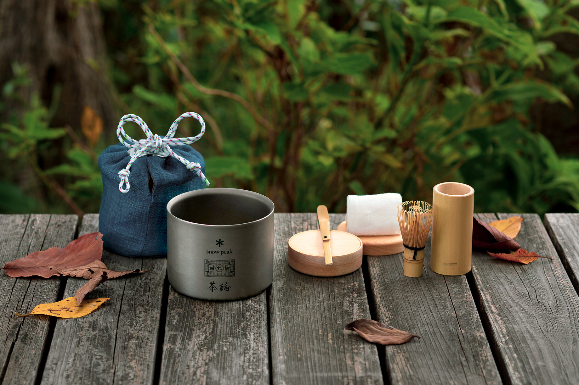 SnowPeak×中川政七商店×茶論のトリプルコラボ「野点セット」2020年11月