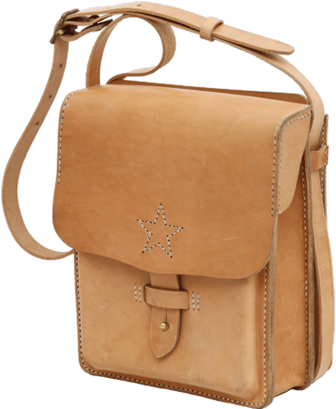 陸軍 手縫い 図のう ミリタリーショップ 革ジャン 中田商店