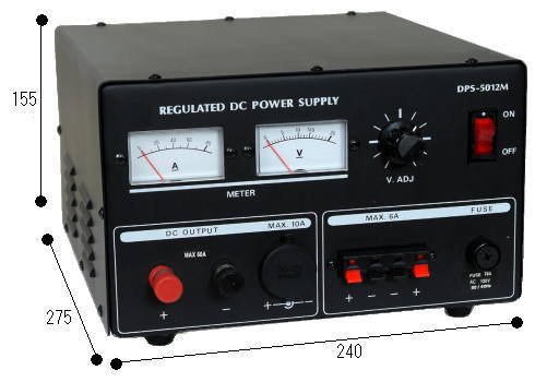 直流安定化電源 GSV500 DC 6V～15V 可変 直流安定化電源 GSV500 DC 6V～