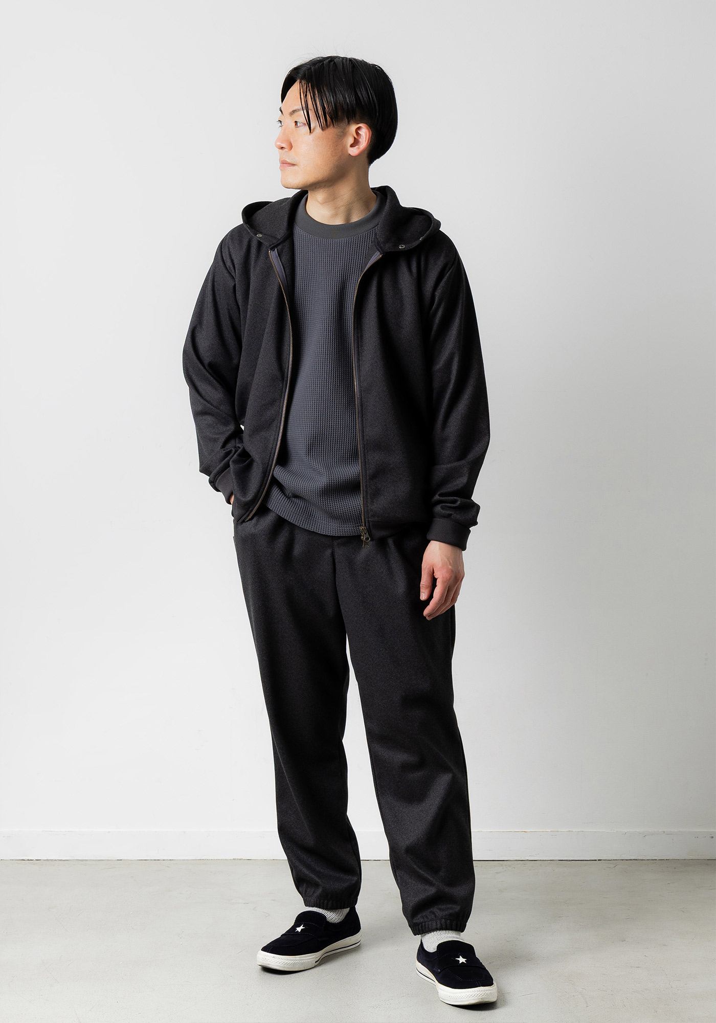 フランネルニットZIPパーカー｜narifuri オンラインストア