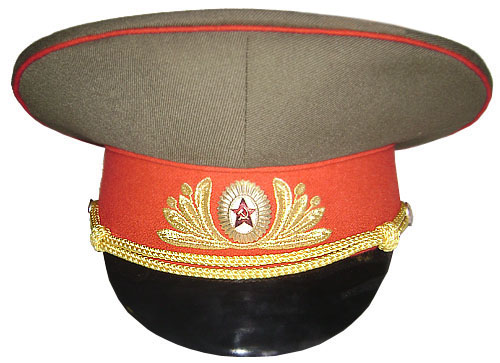 レア】ソ連軍/ロシア国境警備隊の将官用バイザーキャップ レア】ソ連軍