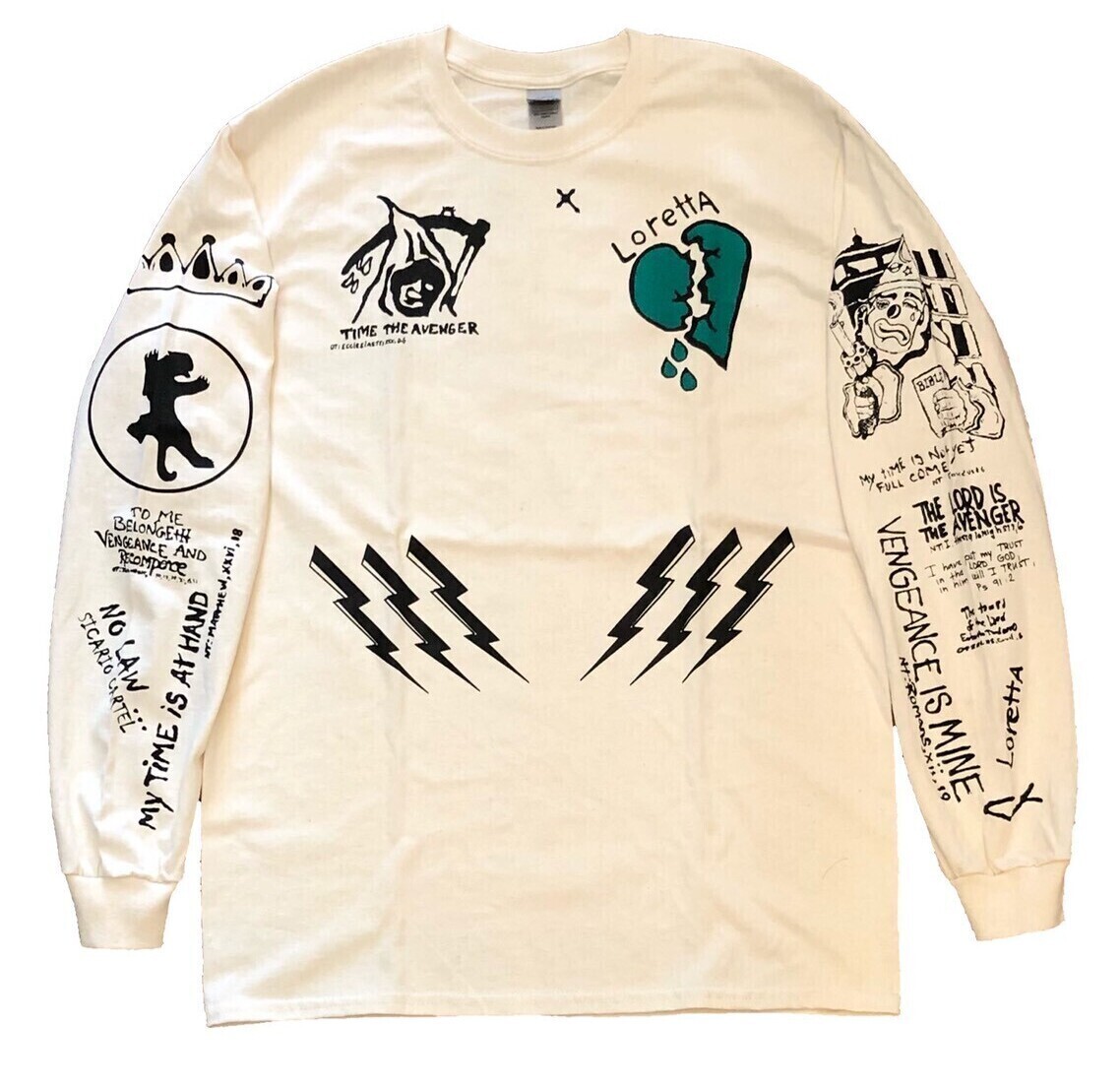 ペルシカリア グッズ ロンT LONG SLEEVE Tee（ブラック