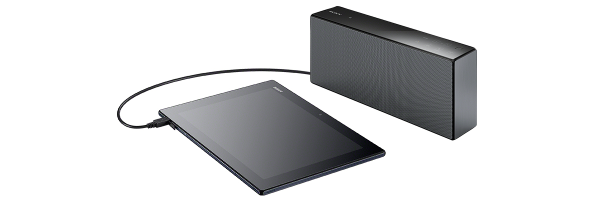 SONYネックスピーカー グレー USB充電ケーブル付きSRS-NS SONYネック