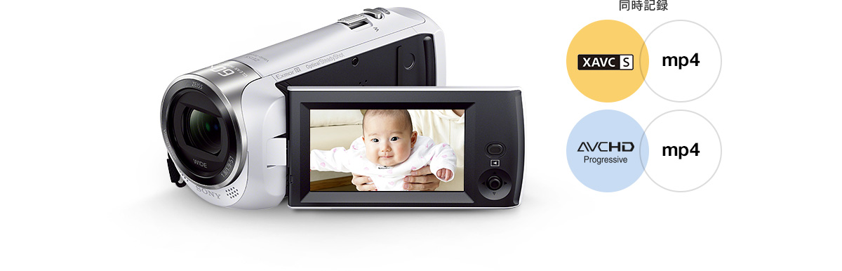 HDR-CX470 特長 : 便利な撮影機能 | デジタルビデオカメラ Handycam