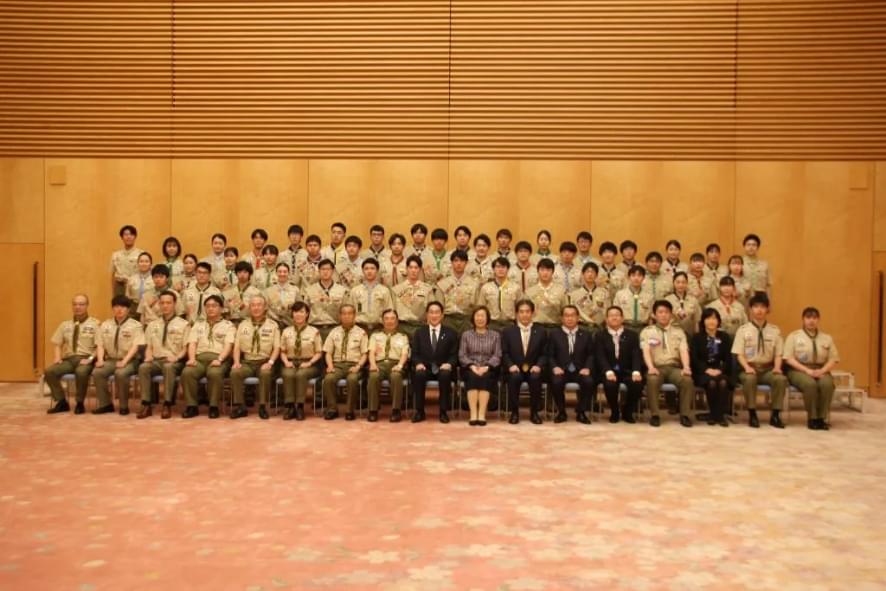 富士スカウト代表表敬 - ボーイスカウト日本連盟