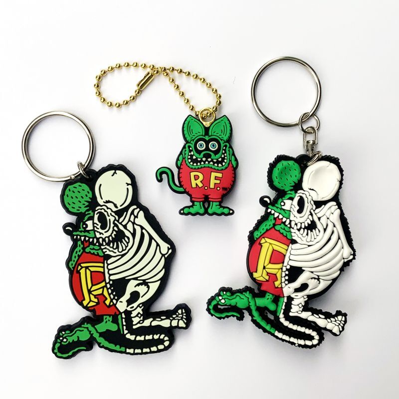 ORIGINAL MINI RAT FINK 3D RUBBER KEY HOLDER - SECRET BASE ONLINE STORE