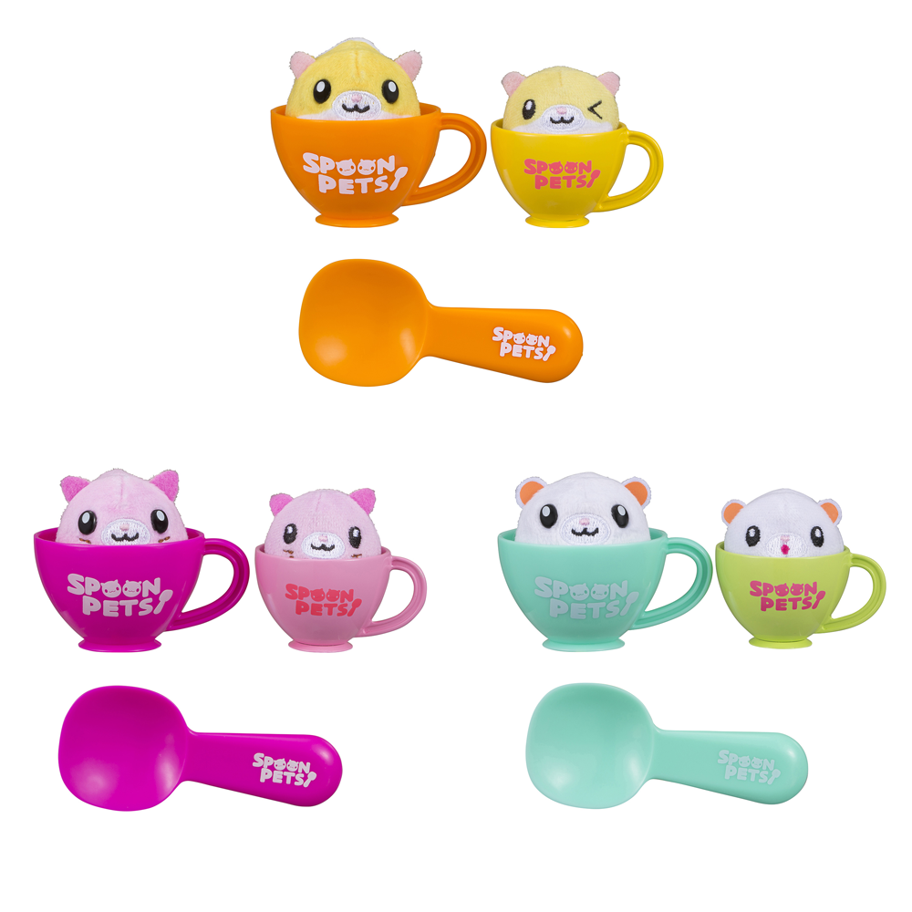 スプーンペットおやこ ポップ&コーン／さくら&さく／キラキラ&ヒカル