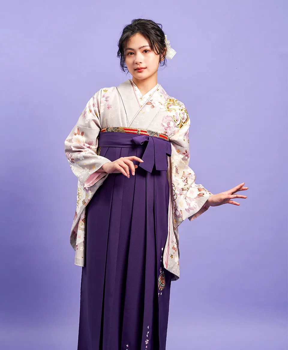 レンタル着物BB4001×袴MBT074 | 【京都さがの館】卒業式袴レンタル