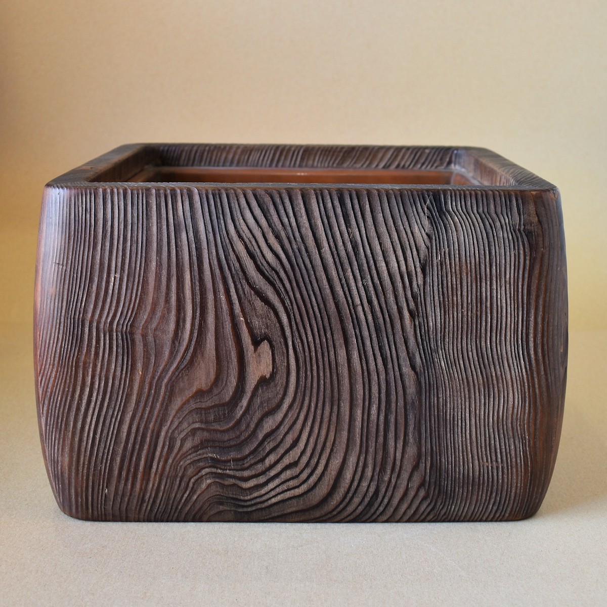 火鉢と炭道具の販売 骨董 斎明堂 / 木製火鉢（中型）