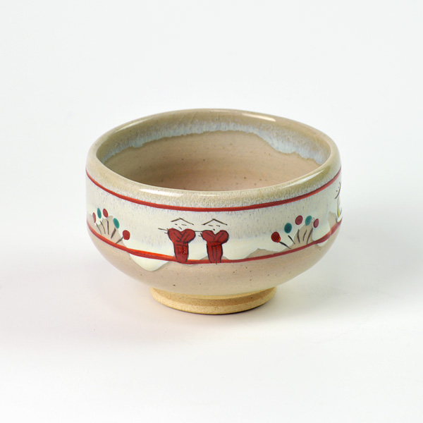 赤膚焼：奈良絵汲み出し茶碗 - 中谷酒造ONLINE SHOP