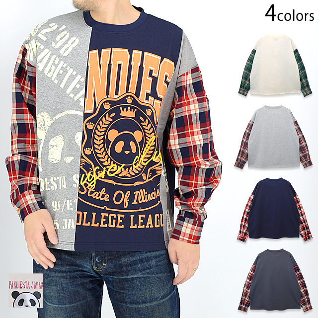 シャツ袖リメイクロングTシャツ PANDIESTA JAPAN 513954 パンディ