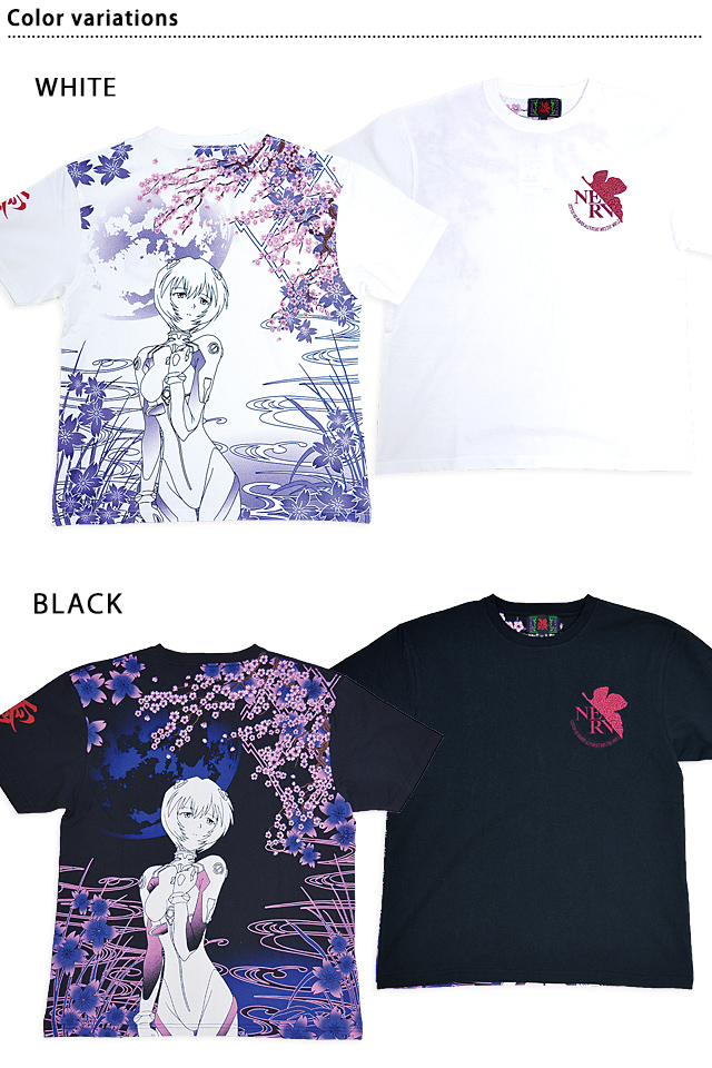 EVANGELION×錦 綾波満桜華半袖Tシャツ 錦 554218 和柄 和風