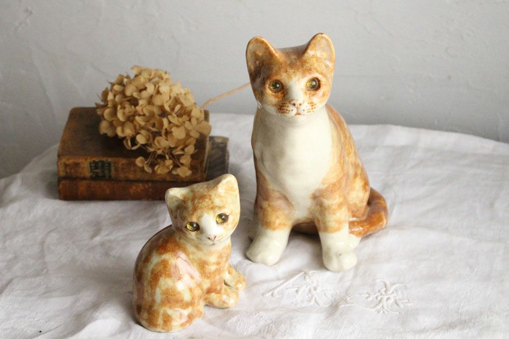 アンティーク雑貨/ビンテージ・WINSTANLEY CAT/ケンジントンキャット