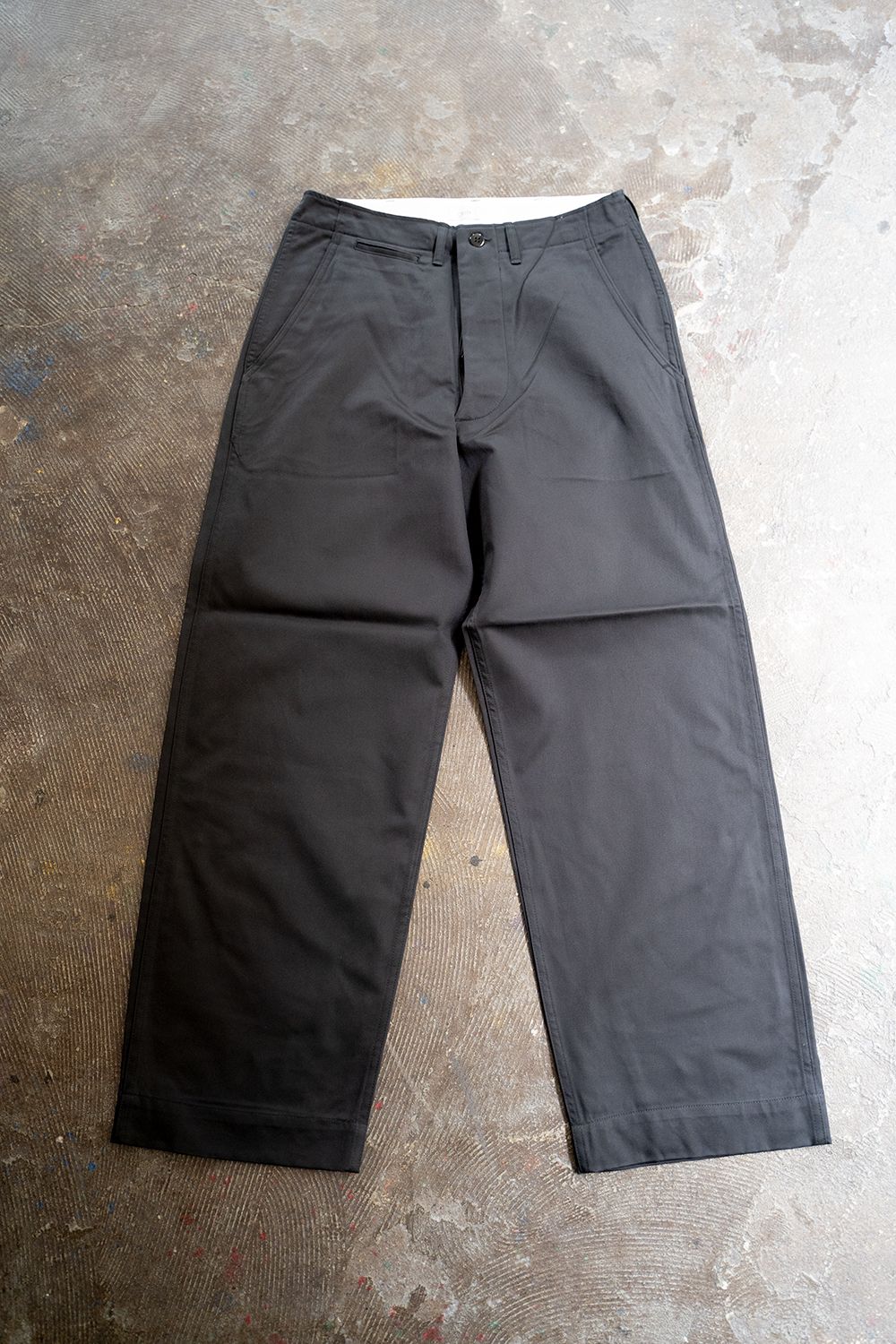 CIOTA - 【ラスト1点】スビンコットンウエポンチノパンツ(BLACK) | Salty