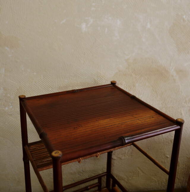 綾瀬棚 煎茶道 煎茶 茶器 棚 黒竹 古竹