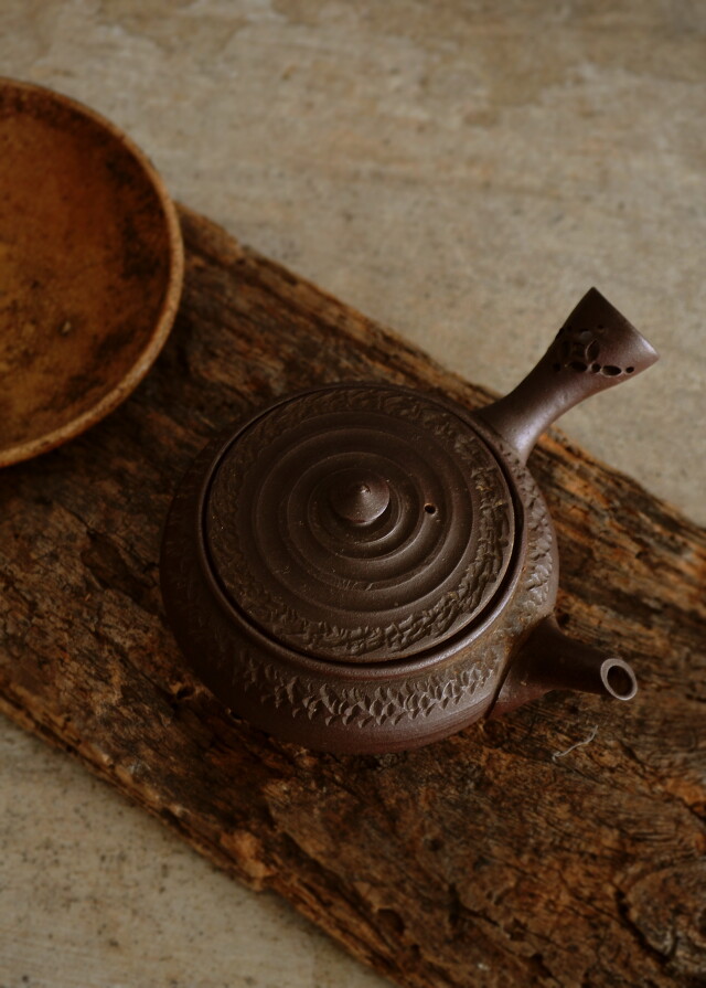 煎茶道具 紫丹一文字盆 尺五 限定SALE，2025】 【初だし】中川竹仙