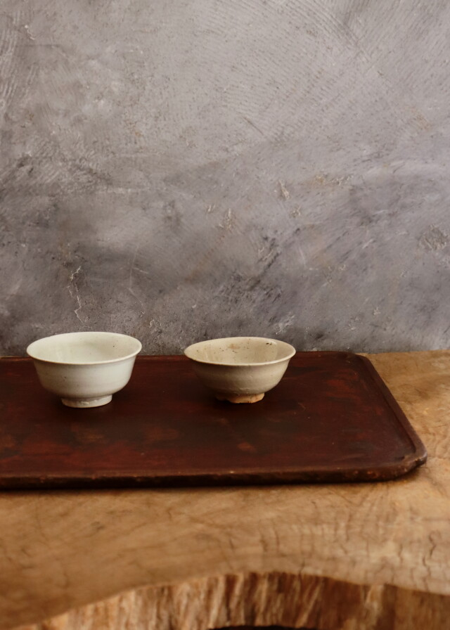 李朝小鉢 堅手 白磁 小服茶碗 大盃 韓国アンティーク 古道具 古民芸