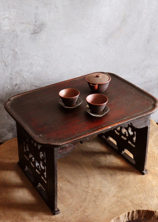 李朝十二角膳天板その66 盆.古道具.骨董品.韓国骨董. Antique.酒器盆