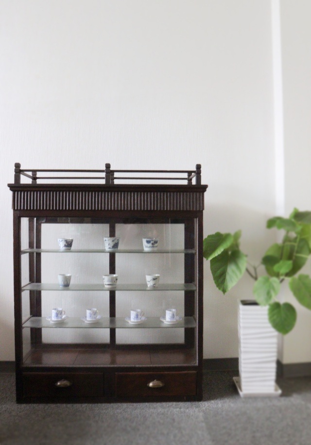 レトロガラスケース ショーケース Gケース コレクションケース 両面