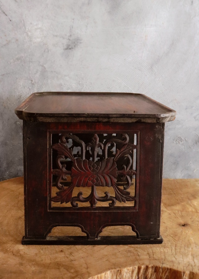 母」李朝机 海州盤 ソバン 花膳 李朝家具 （718卓①）