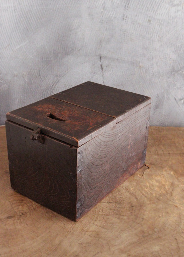 銭箱 P 時代物 古民具 銭箱 銭函 鍵付 銭函 千両箱 古民