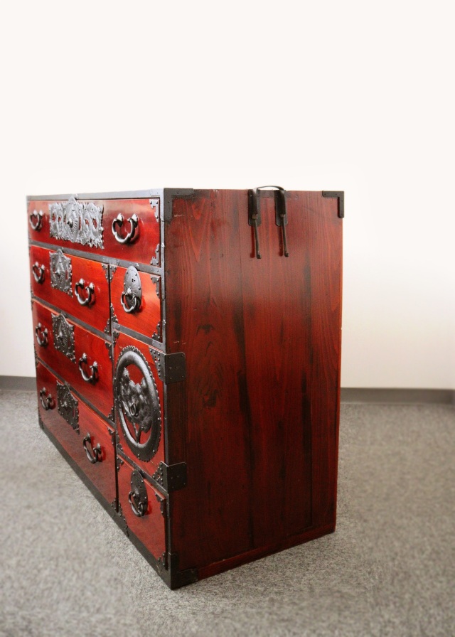 仙台箪笥 時代箪笥 整理箪笥 衣装箪笥 幅約1200mm 和箪笥 送料込み