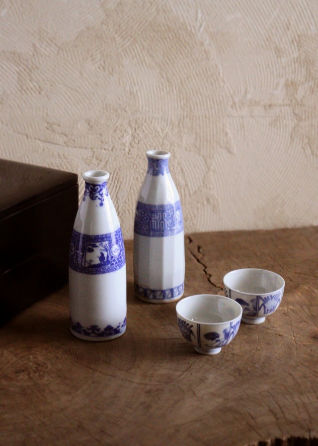 徳利 酒器 一輪挿し 花瓶 古瀬戸 明治 大正 印判 訳あり 口に傷 徳利