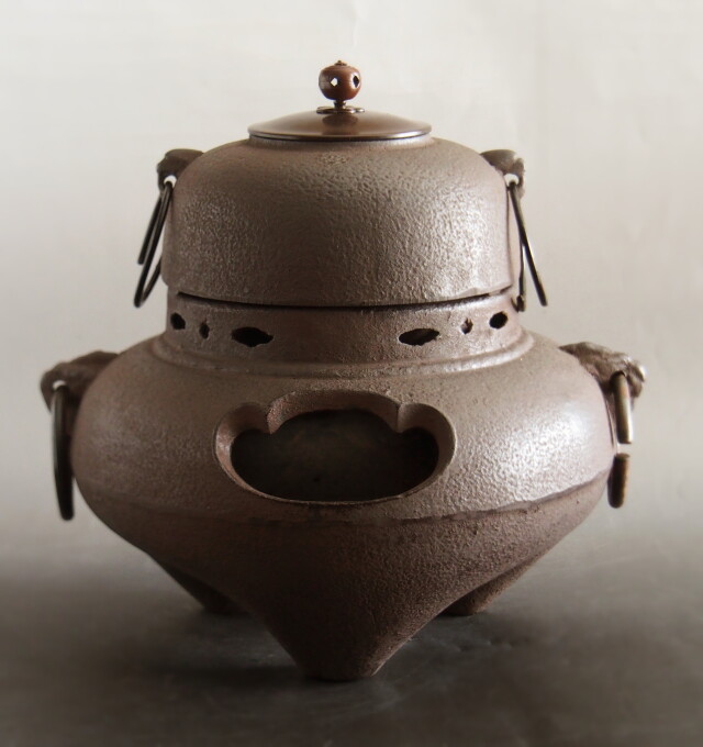 鬼面風炉 茶道具 美品 風炉釜 風炉 Antique Sam's Collection