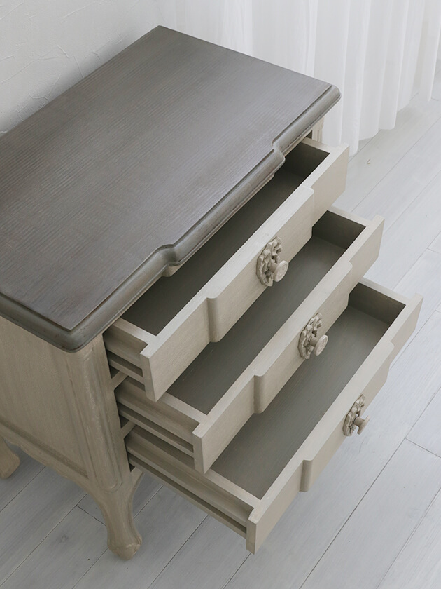 ブランドジュリエ ブランディボワール サイドテーブル BLANC D'IVOIRE