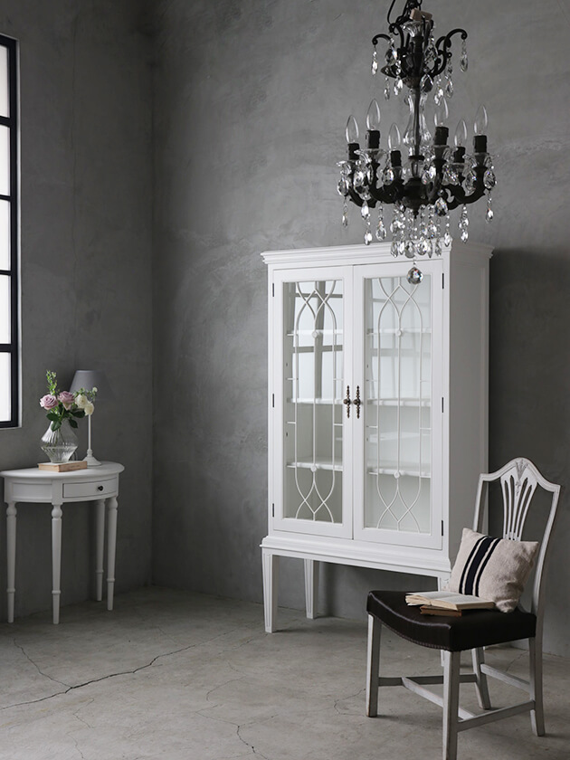 2026年4月入荷予定》 Sophieフレンチキャビネット ホワイト