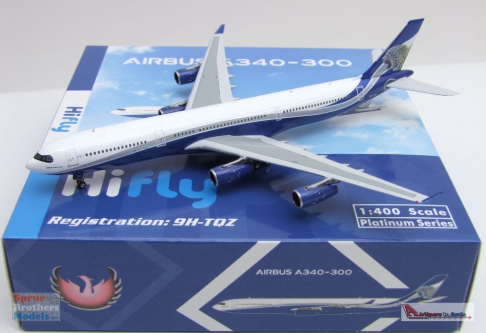 PHX11771 1:400 Phoenix Model HiFly Airbus A340-300 Reg #9H-TQZ