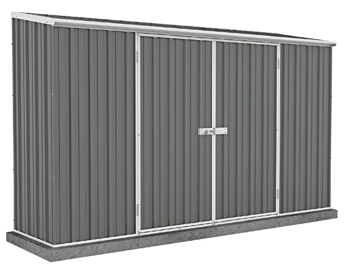 Absco Space Saver 10x2.5 Metal Garden Shed - Gray (AB1109)