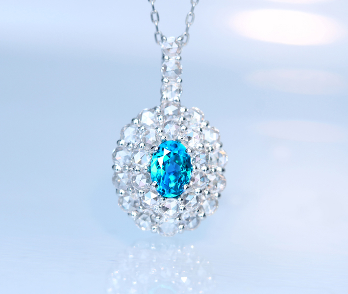 HANDMADE】PT950 ブラジル 産パライバトルマリン 0.27ct ペンダント
