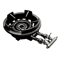 鋳物コンロ フラッシュバーナー 特立型五徳 FG-4 都市ガス＜13A