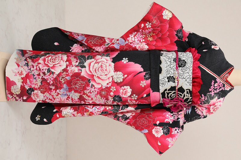 ギャル振袖No.14【身長155㎝〜165㎝の方向け】振袖単品 正絹 ピンク