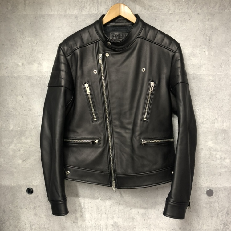 FIXER フィクサー F1 ダブルライダース カシミアスエード サイズ44 黒