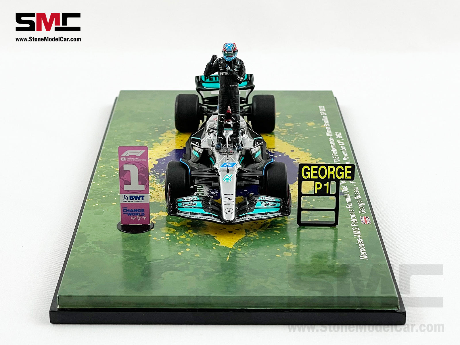 2022 F1 Mercedes W13 #63 George Russell Brazil GP 1st Win Spark 1